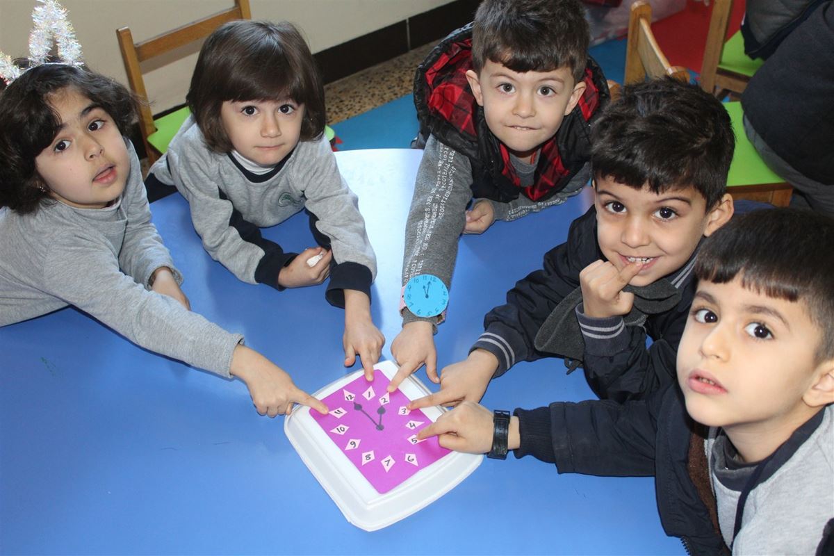 KG 1 STUDENTS LEARN ABOUT TIME